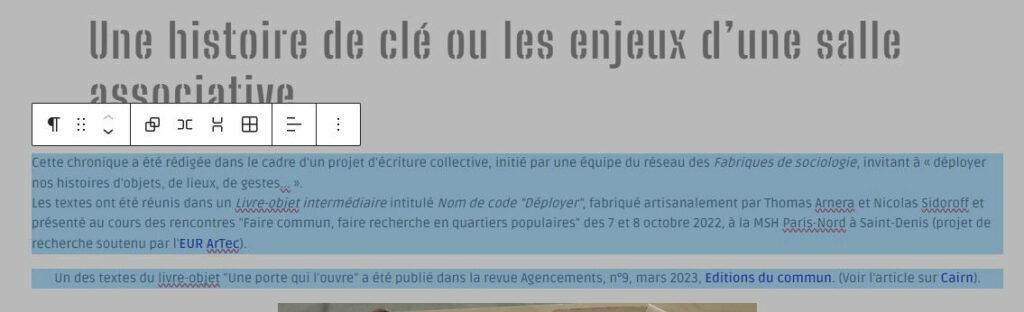 Aspect du texte par défaut