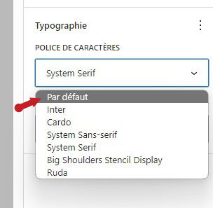 Modification de paragraphe étape 2